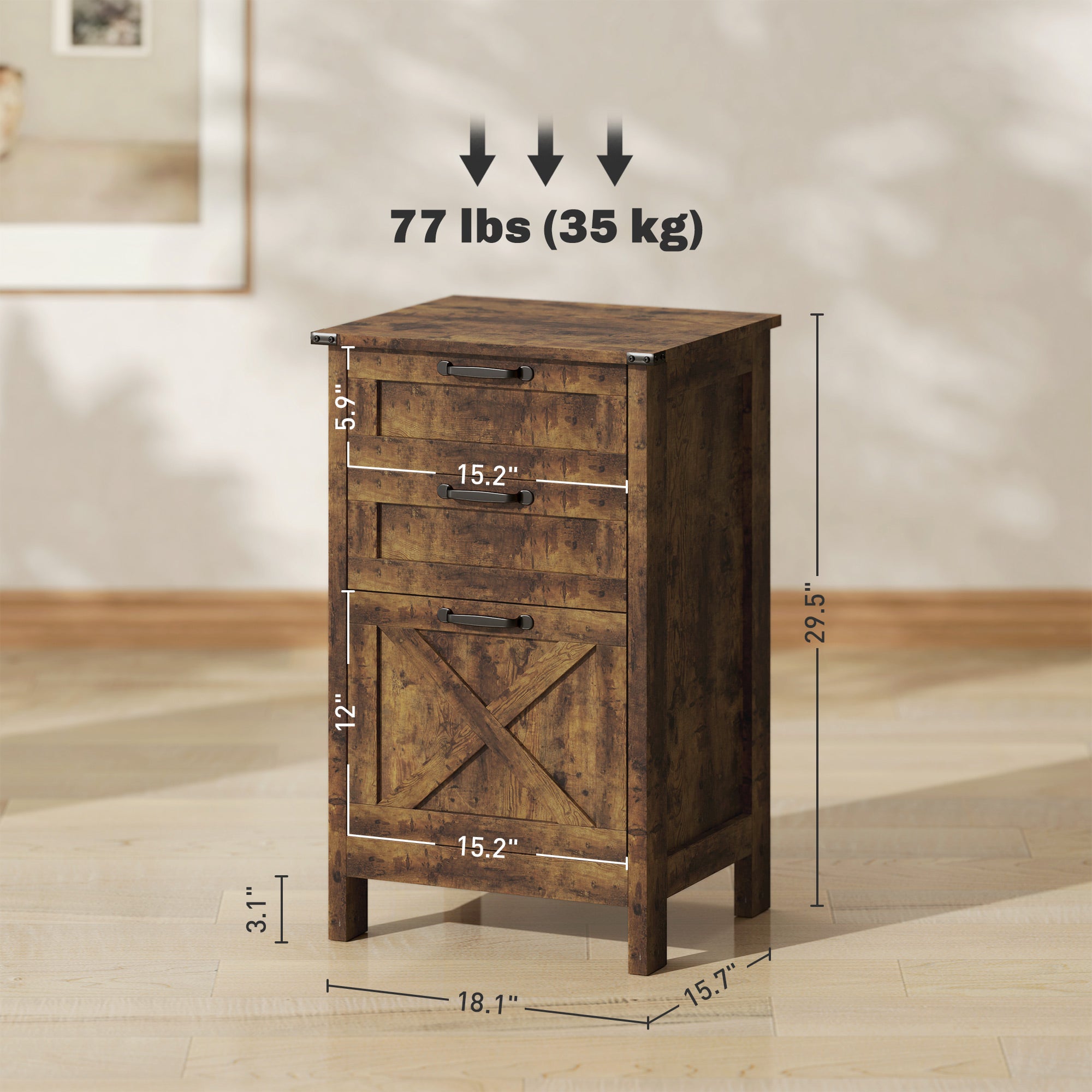 Rustic Farmhouse File Cabinet