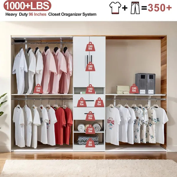 Wooden Rack Closet Organizer