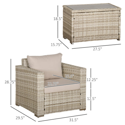 3 Piece Patio Furniture Set