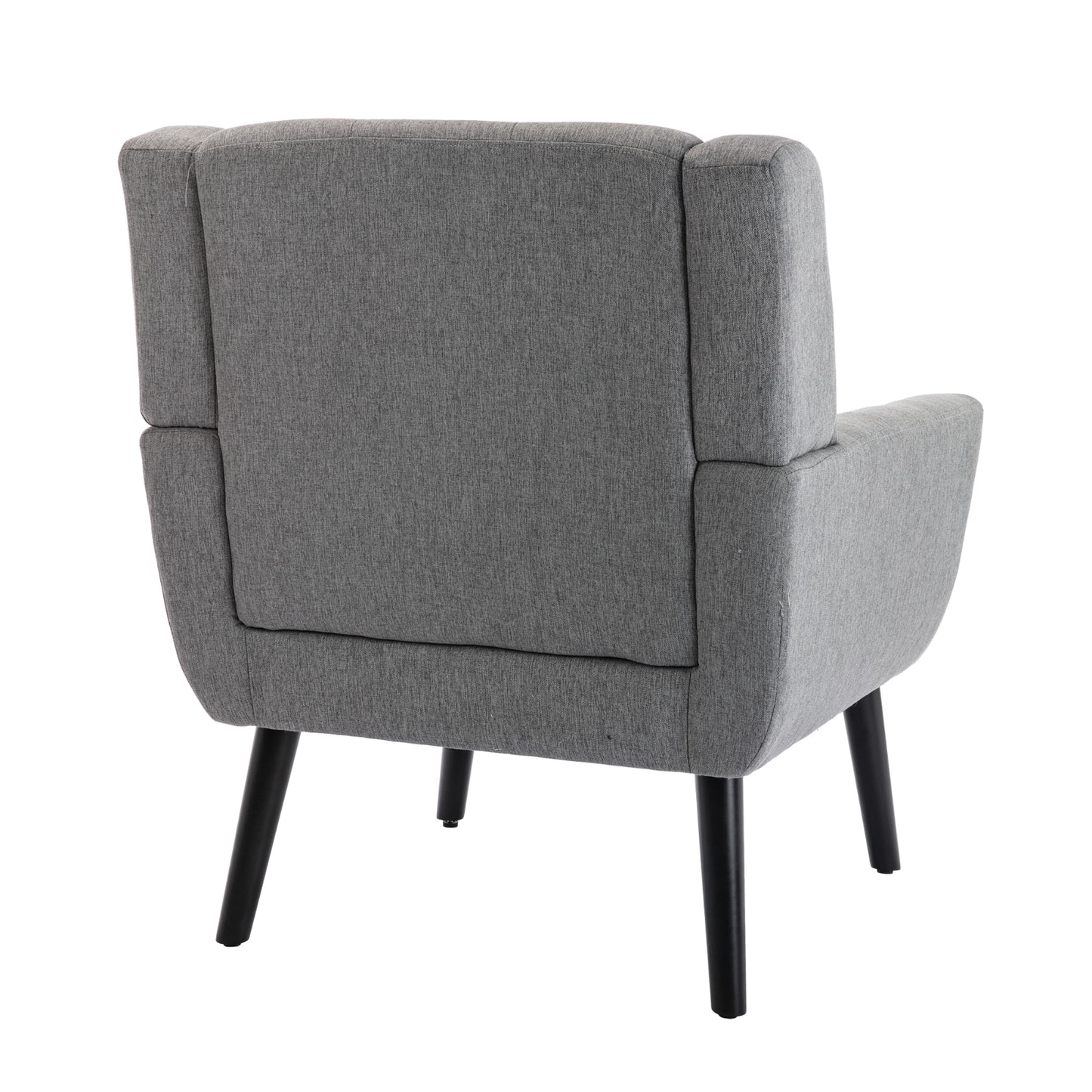Modern Soft Linen Ergonomic Accent Chair For Living Room, Bedroom, Home