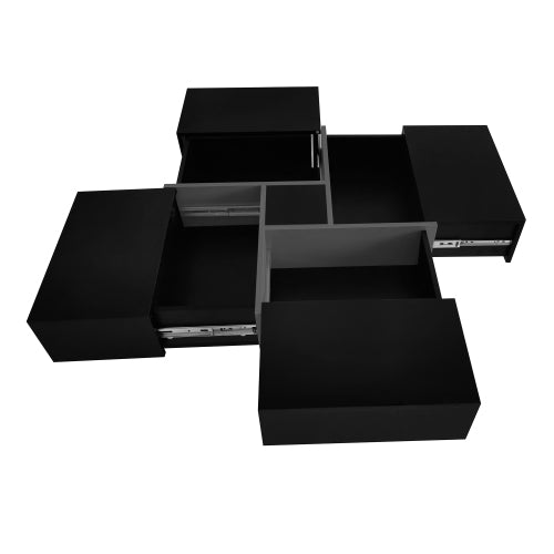 Black Storage Coffee Table