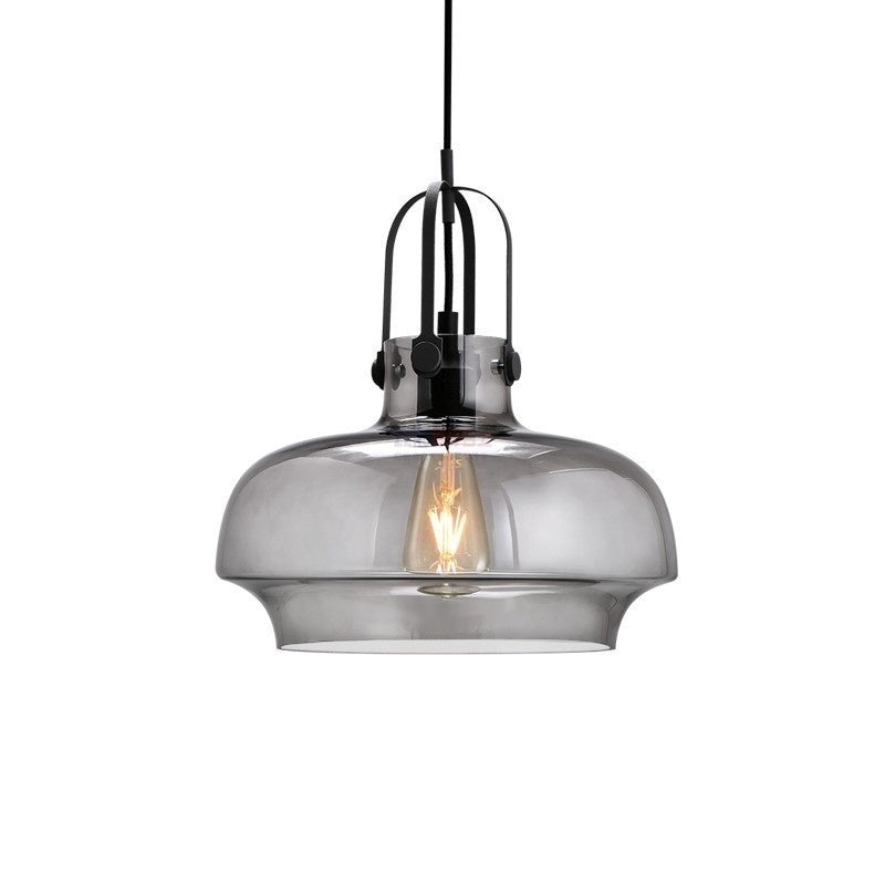 Amber Glass Bar Chandelier