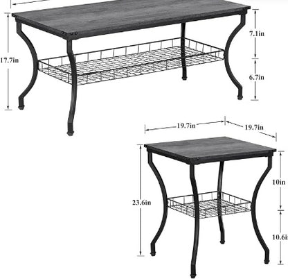 3-piece Living Room Set, Coffee Table And Coffee Table