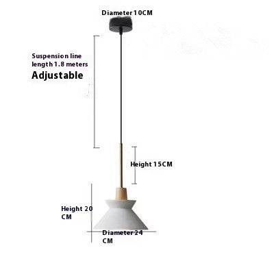 Nordic Creative Wooden Style Cement Pendant Light