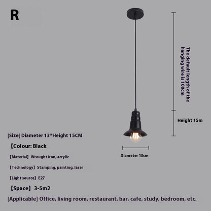 Simple Modern Single-head Droplight Restaurant Bar Decorative Lights