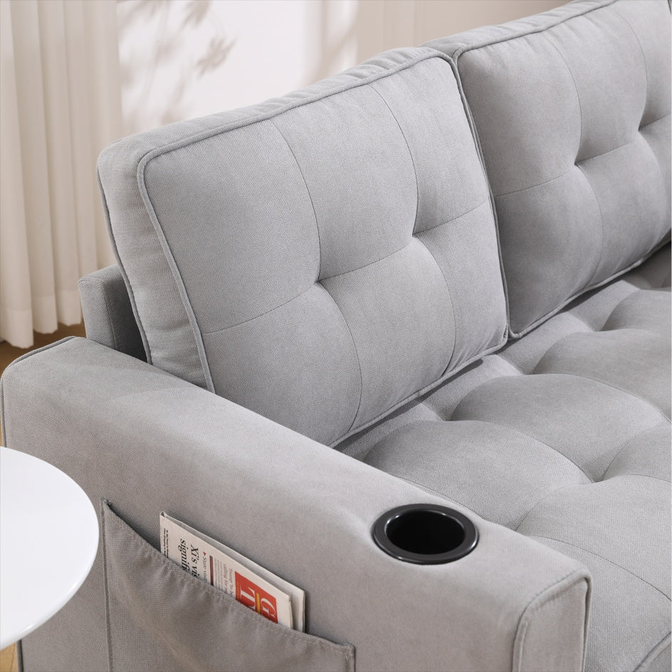 Modern Tufted Futon Sofa