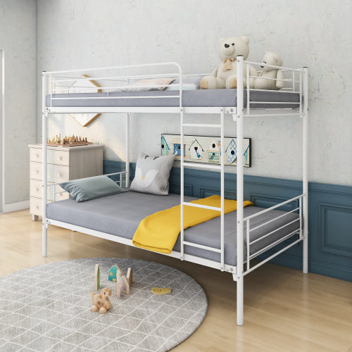 White Metal Bunk Bed
