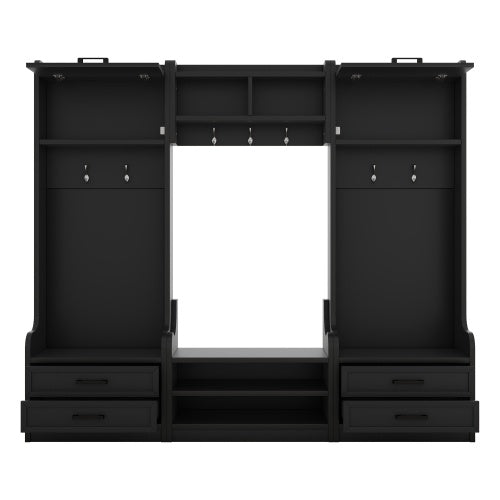 Black Hall Tree Storage
