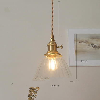 Cafe Brass Glass Chandelier