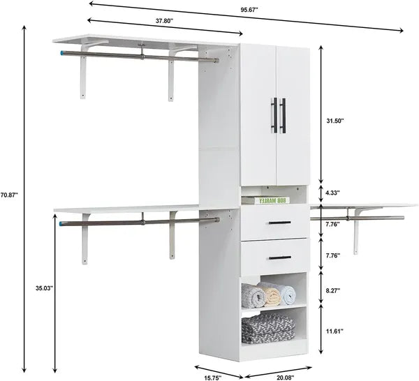 Wooden Rack Closet Organizer