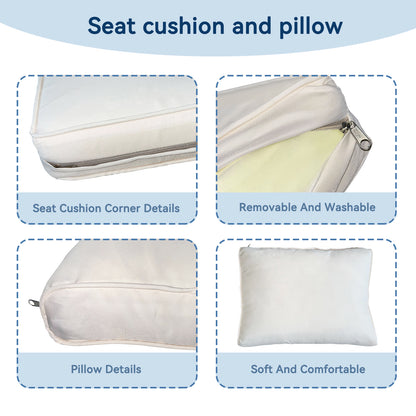 Hot Selling Seven-Piece Sofa Set Table With Sofa Chair Black PE Rattan Outdoor New Design Furniture 7-JH002 Box 3-1-2-3 With White Color Cushion