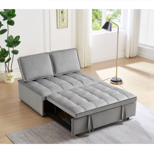 Grey Velvet Sofa Bed