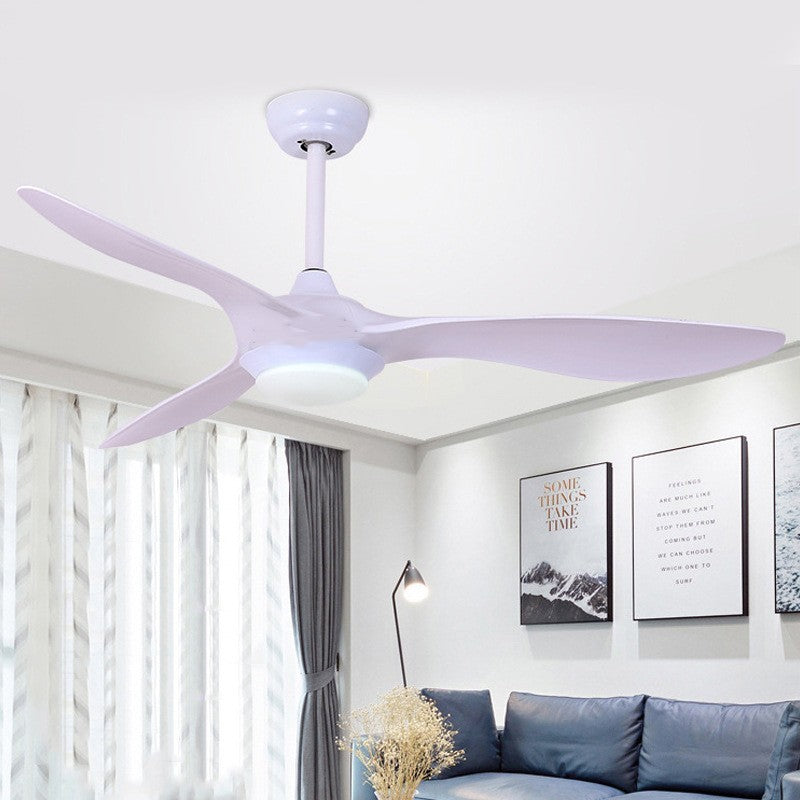 Black Ceiling Fan Light 52-Inch ABS Blade