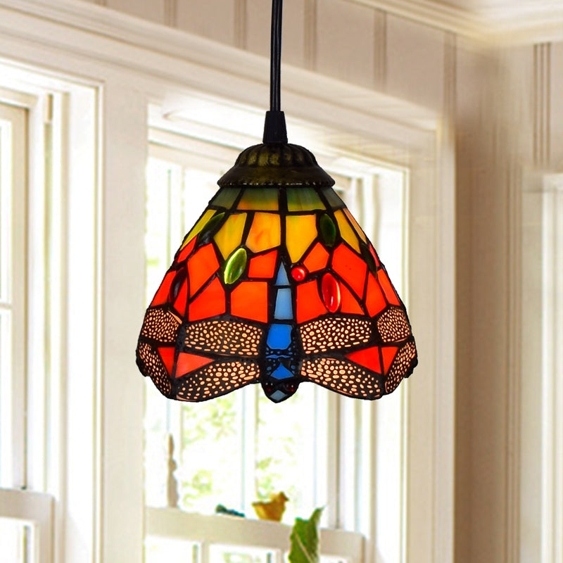 American Stained Glass Chandelier