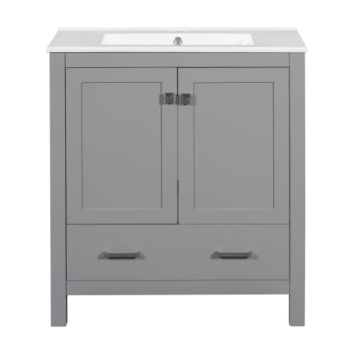 Gray Single Sink Vanity