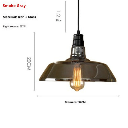 Industrial Style Creative Living Room Corridor Personality Glass Chandelier