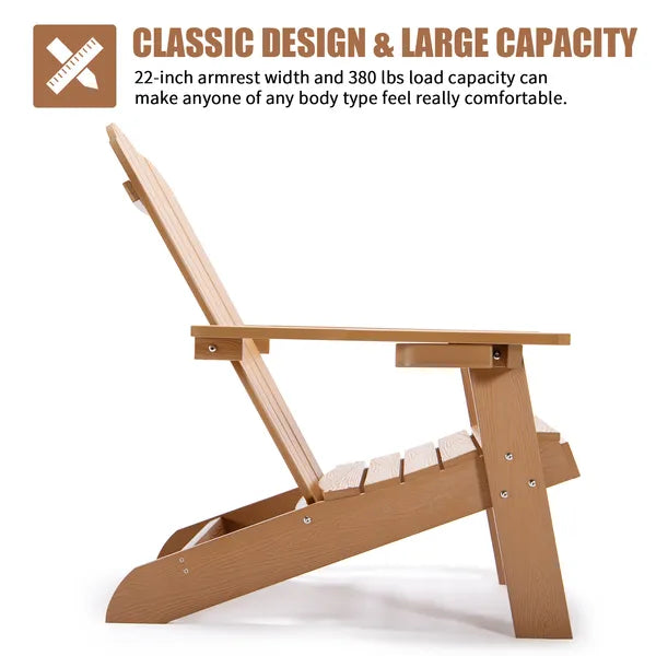 Adirondack Plastic Outdoor Chair