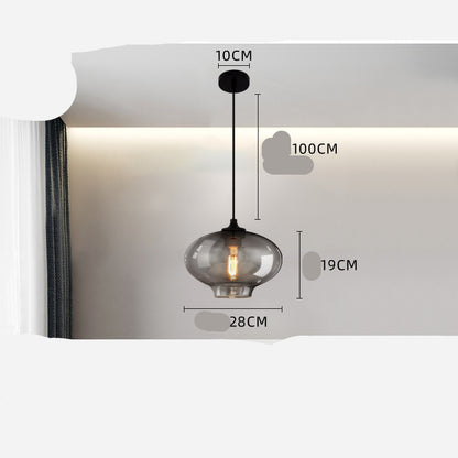 Nordic Creative Glass Chandelier Cafe