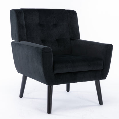 Modern Soft Velvet Ergonomic Accent Chair For Living Room, Bedroom - Home Chair