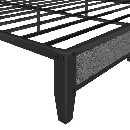 Grey Upholstered Charging Bed