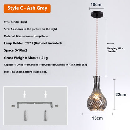 Bedroom Bar Entrance Bar Hotel Homestay Simple Wine Bottle Glass Chandelier