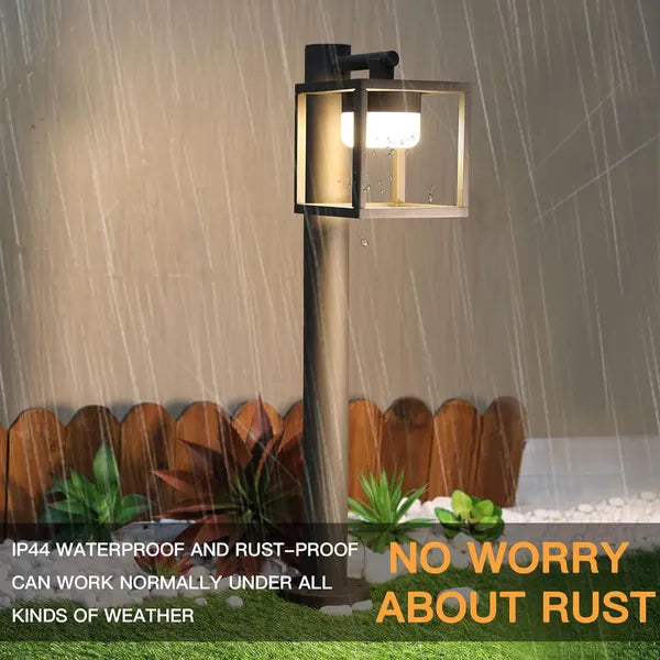 Outdoor Driveway Light Bollard Landscape Path Light With GX53 LED Bulb 120V Hard Wired 36514