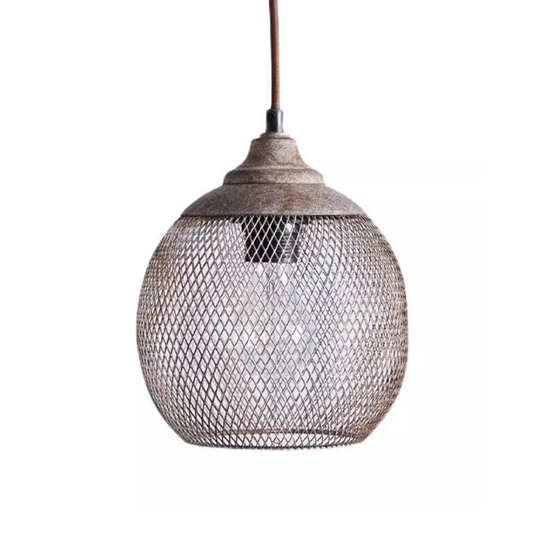 Retro Industrial Style Iron Iron Net Chandelier