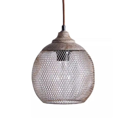 Retro Industrial Style Iron Iron Net Chandelier