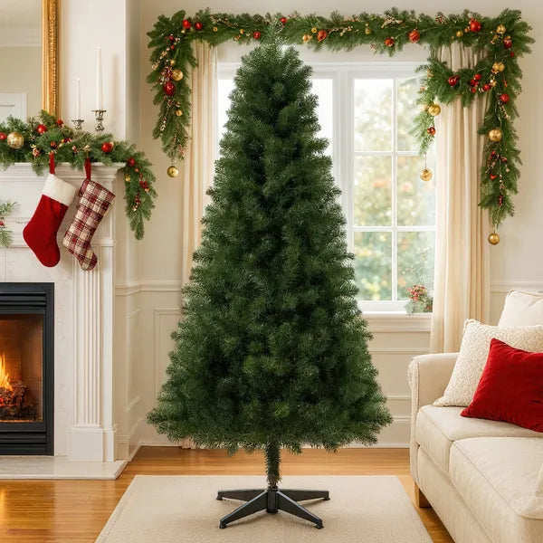 Green Unlit Christmas Tree