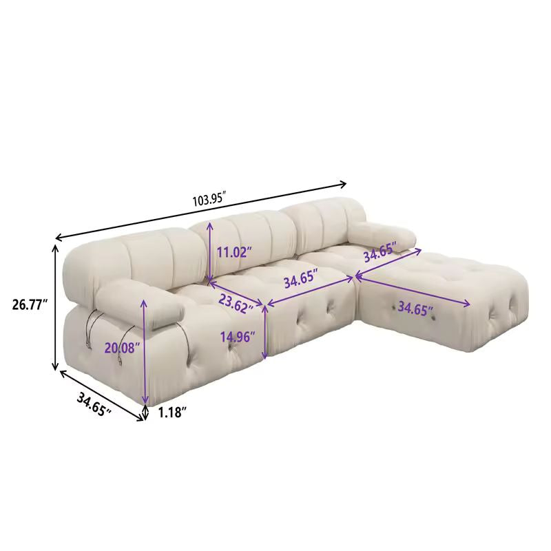 Fabric Modular Sectional Sofa