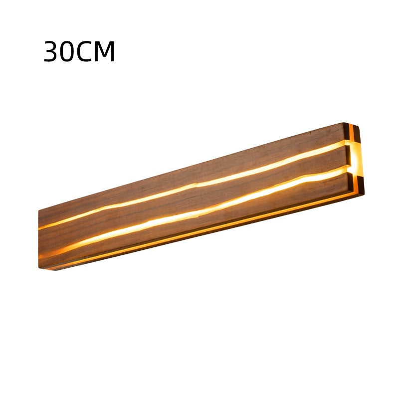 Solid Wood Crack Creative Wall Lamp Background Wall LED Strip Wall Lamp