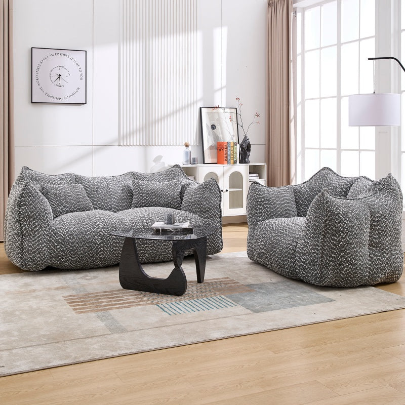 Boucle Bean Bag Chair