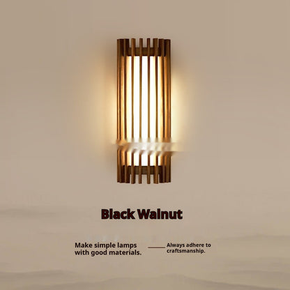 Walnut Wall Lamp Living Room Wall Light Bulb Hotel Corridor