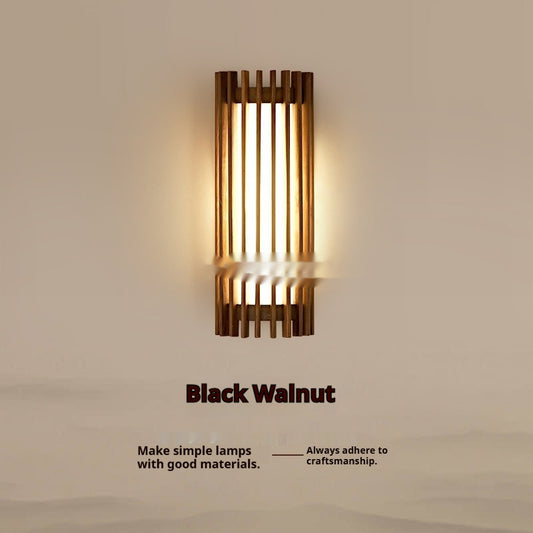 Walnut Wall Lamp Living Room Wall Light Bulb Hotel Corridor