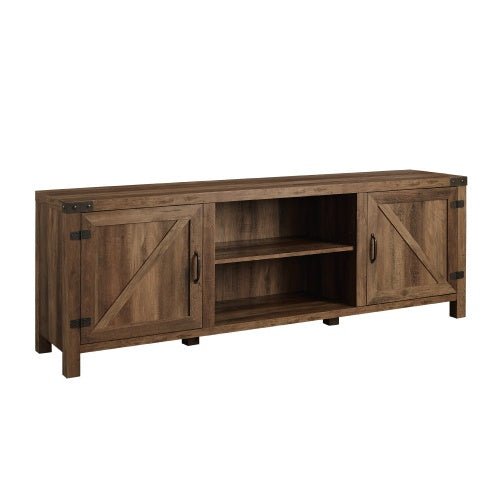 Oak Barn Door TV Stand