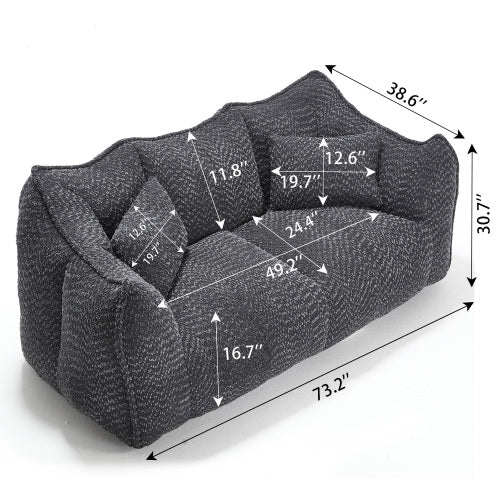 Boucle Bean Bag Chair