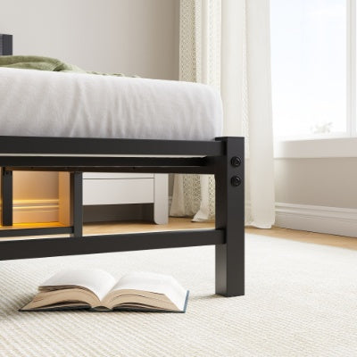 LED Twin Platform Bed