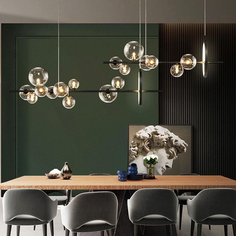Glass Ball Dining Chandelier