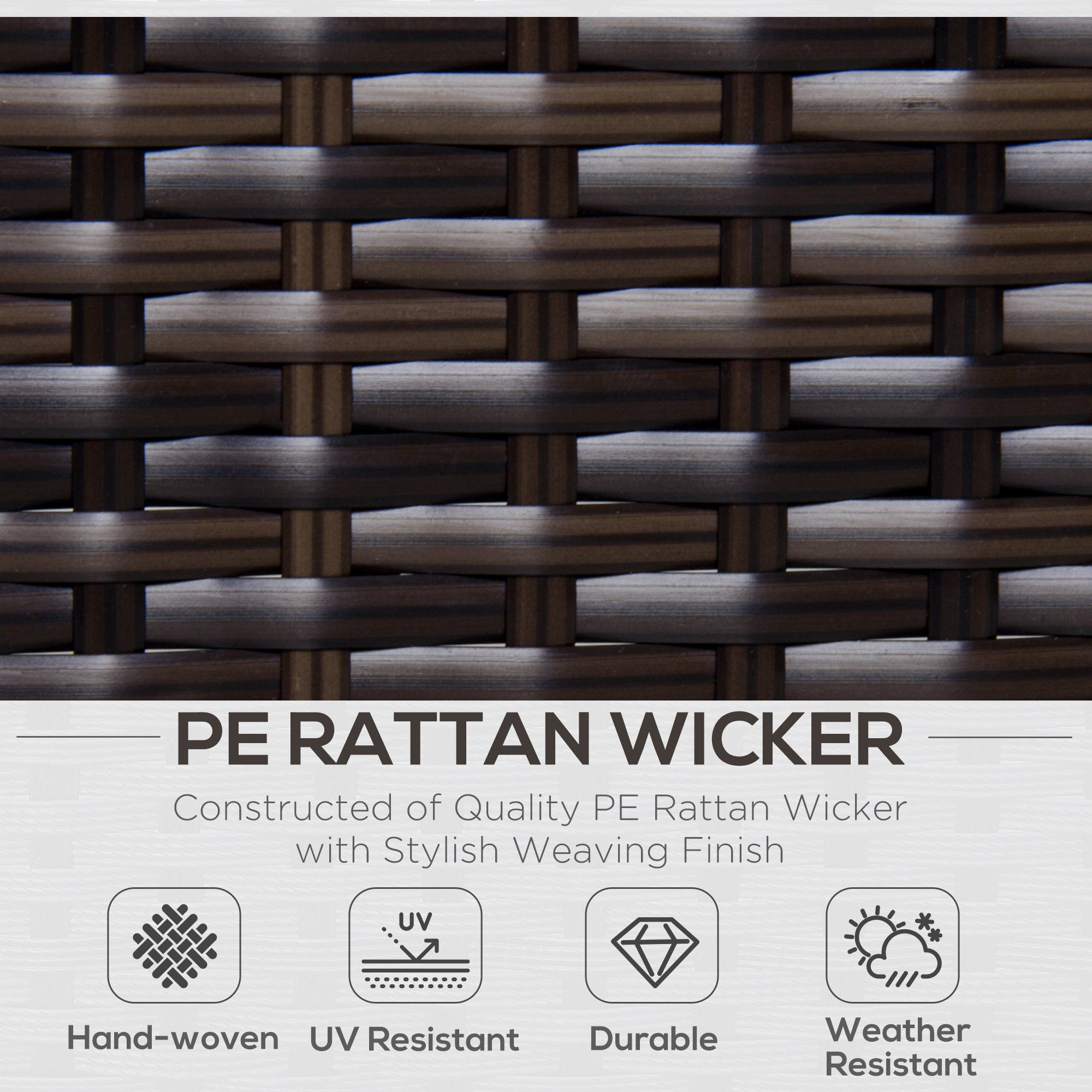Grey Rattan Sectional Sofa