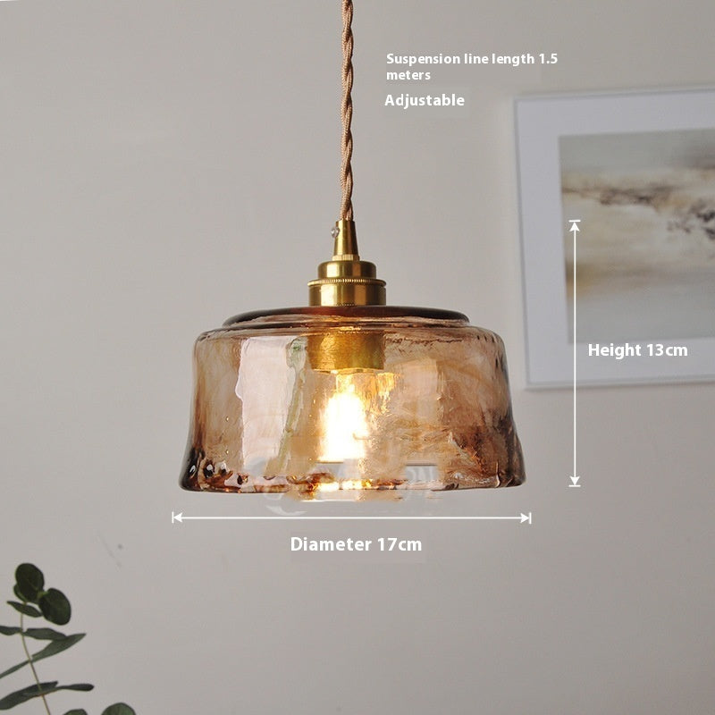 Nordic Retro Brass Glass Chandelier B Bar Restaurant