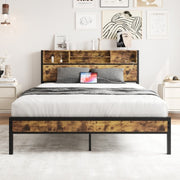 Black Metal Platform Bed