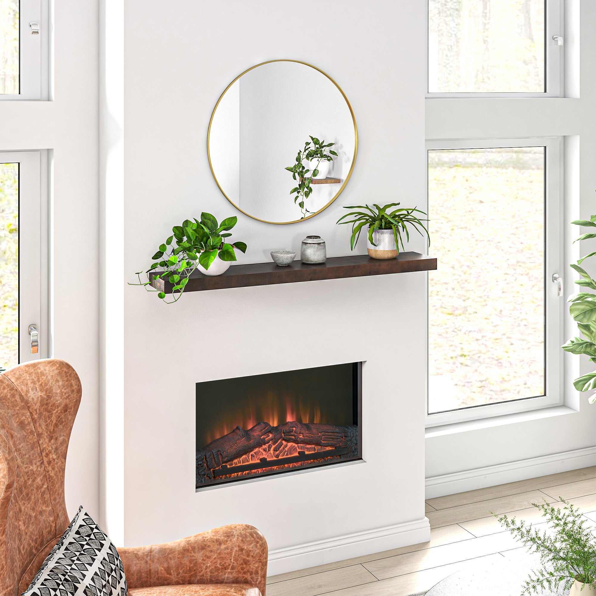 Modern Fireplace Mantel Design