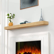 Aged Oak Floating Mantel