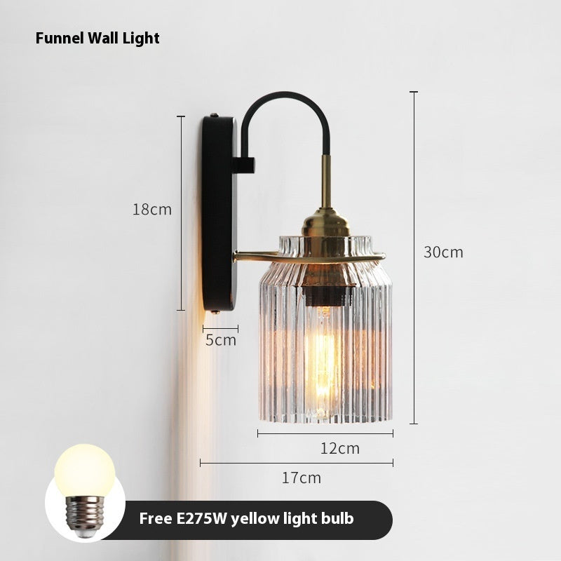 Corridor Living Room Background Wall Bedside Crystal Wall Lamp