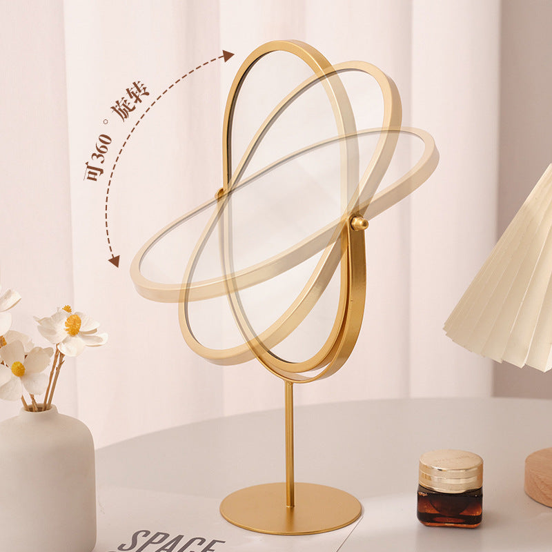 Household High-value Dressing Table Bedroom Desktop Makeup Mirror Lightweight