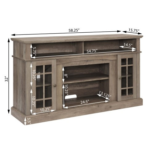 Gray Wash TV Console