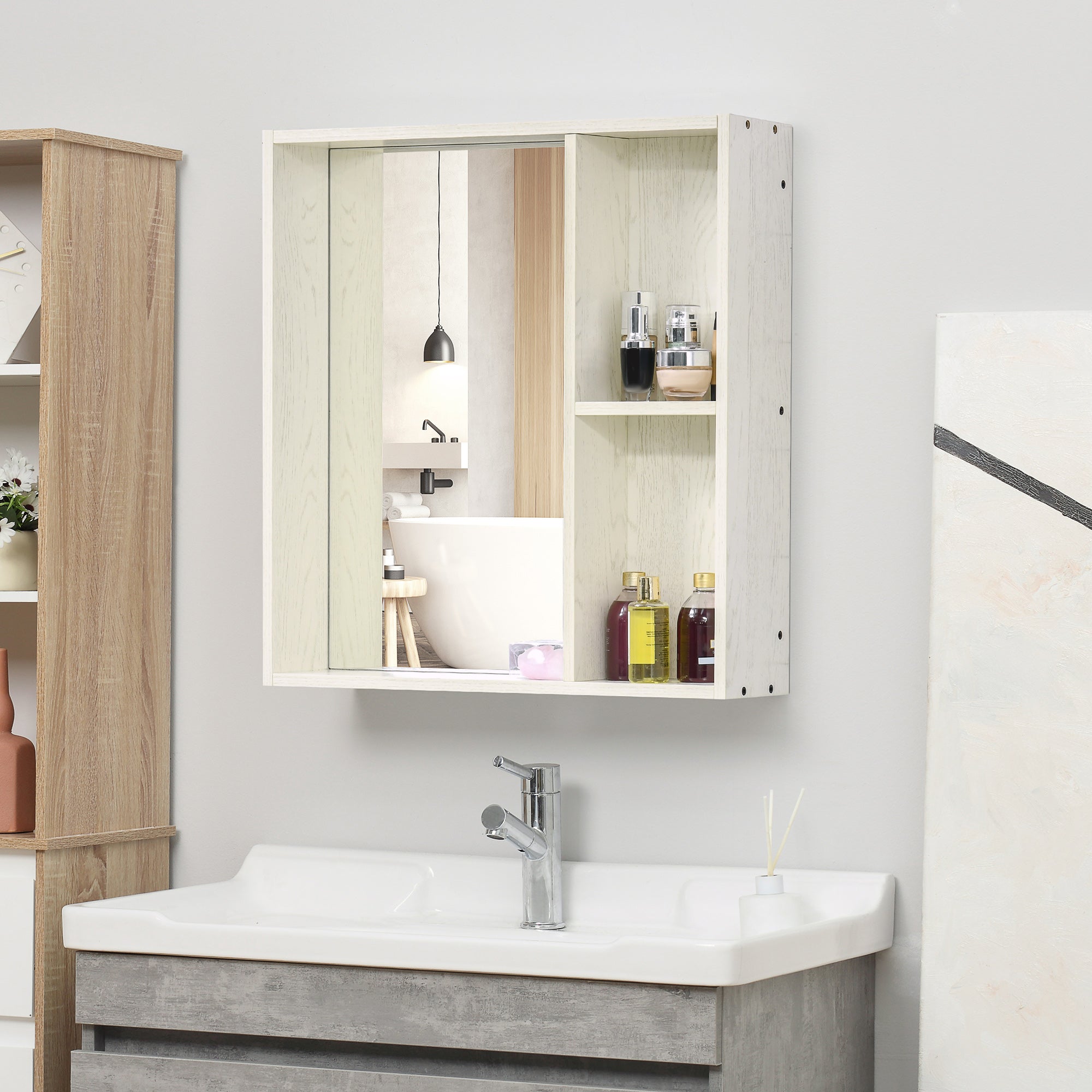 Mirrored Modern Medicine Cabinet