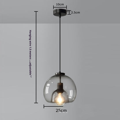 Dining Room Chandelier Modern Minimalist Creative Bedroom Bedside Glass Chandelier