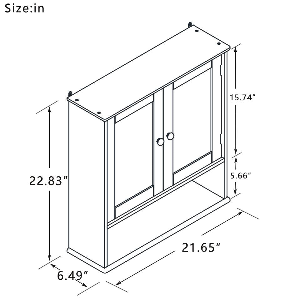 Mirror Door Wall Cabinet
