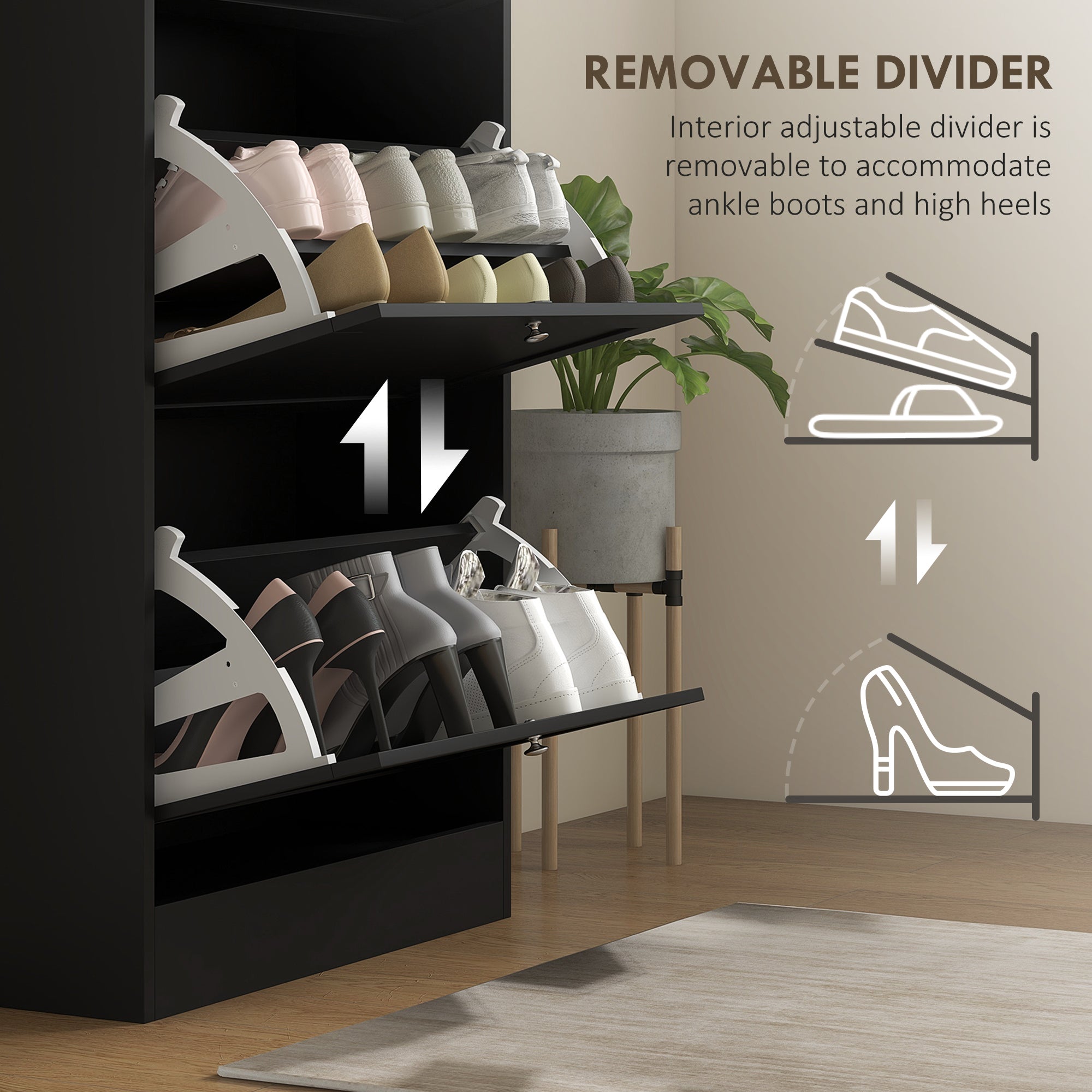 Portable Shoe Storage Cabinet